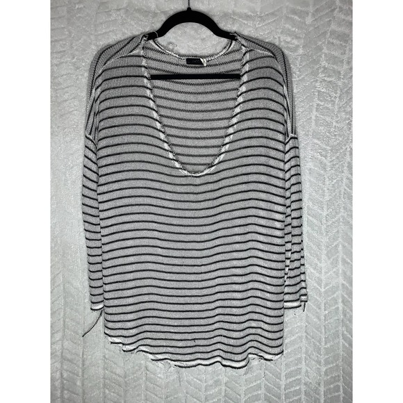 BDG Loose Knit Stripe Oversized Sweater - Picture 1 of 3